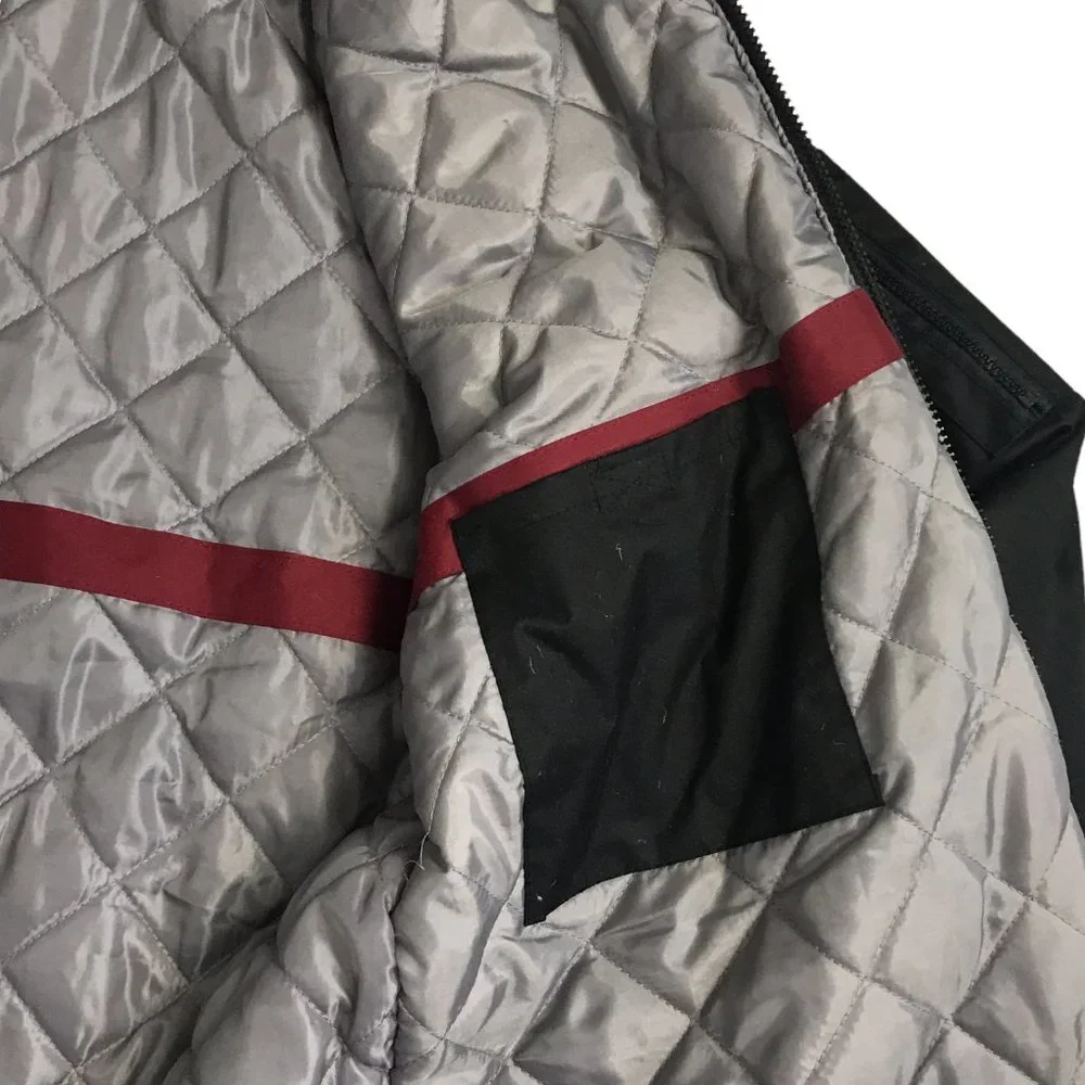 Atlas For Men Black Jacket Coat Sz Large Removable Hood Pockets Hockey Champions - Picture 9 of 12